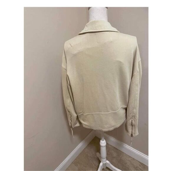 Free People Rebel Rebel Knit Moto Jacket Size M - Picture 5 of 8